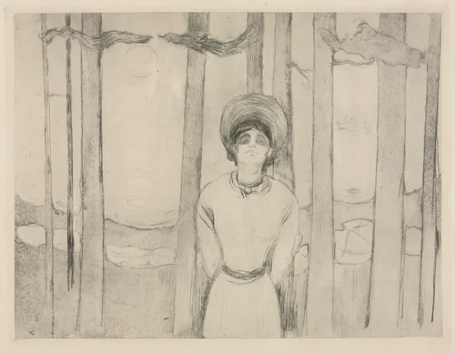 Summer Night (The Voice) by Edvard Munch, print, 1895