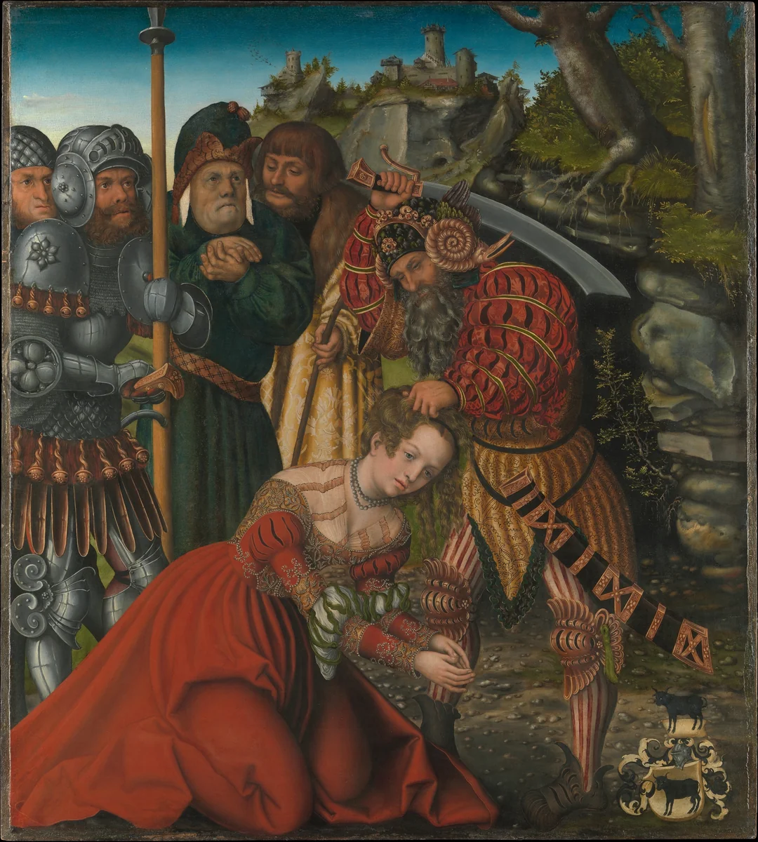 The Martyrdom of Saint Barbara by Lucas Cranach, painting, 1505-1515