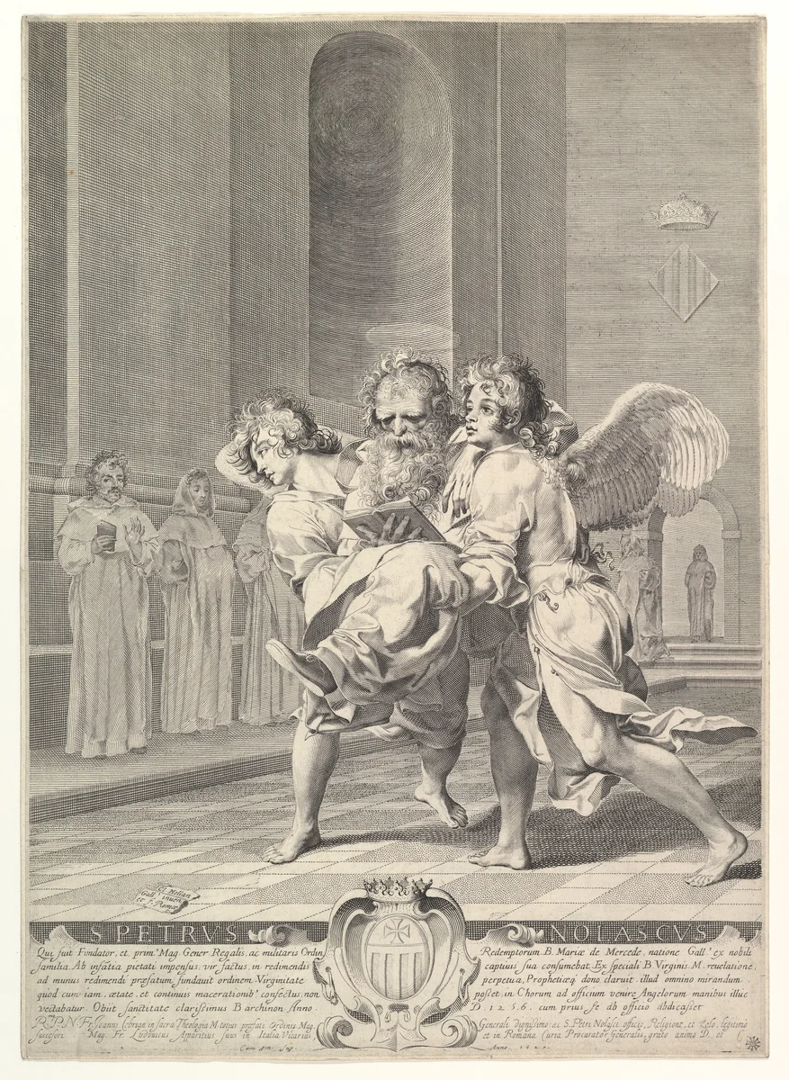 Saint Peter Nolasque by Claude Mellan, print, 1627