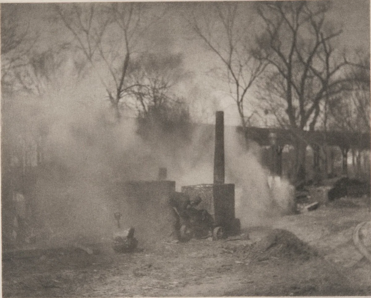 The Asphalt Paver: New York by Alfred Stieglitz, photograph, 1892-1893