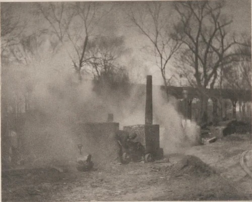 The Asphalt Paver: New York by Alfred Stieglitz, photograph, 1892-1893