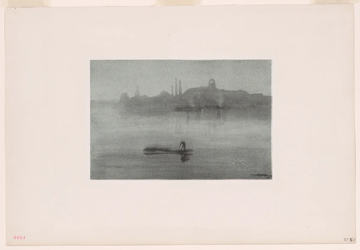 Nocturne by James McNeill Whistler, print, 1878