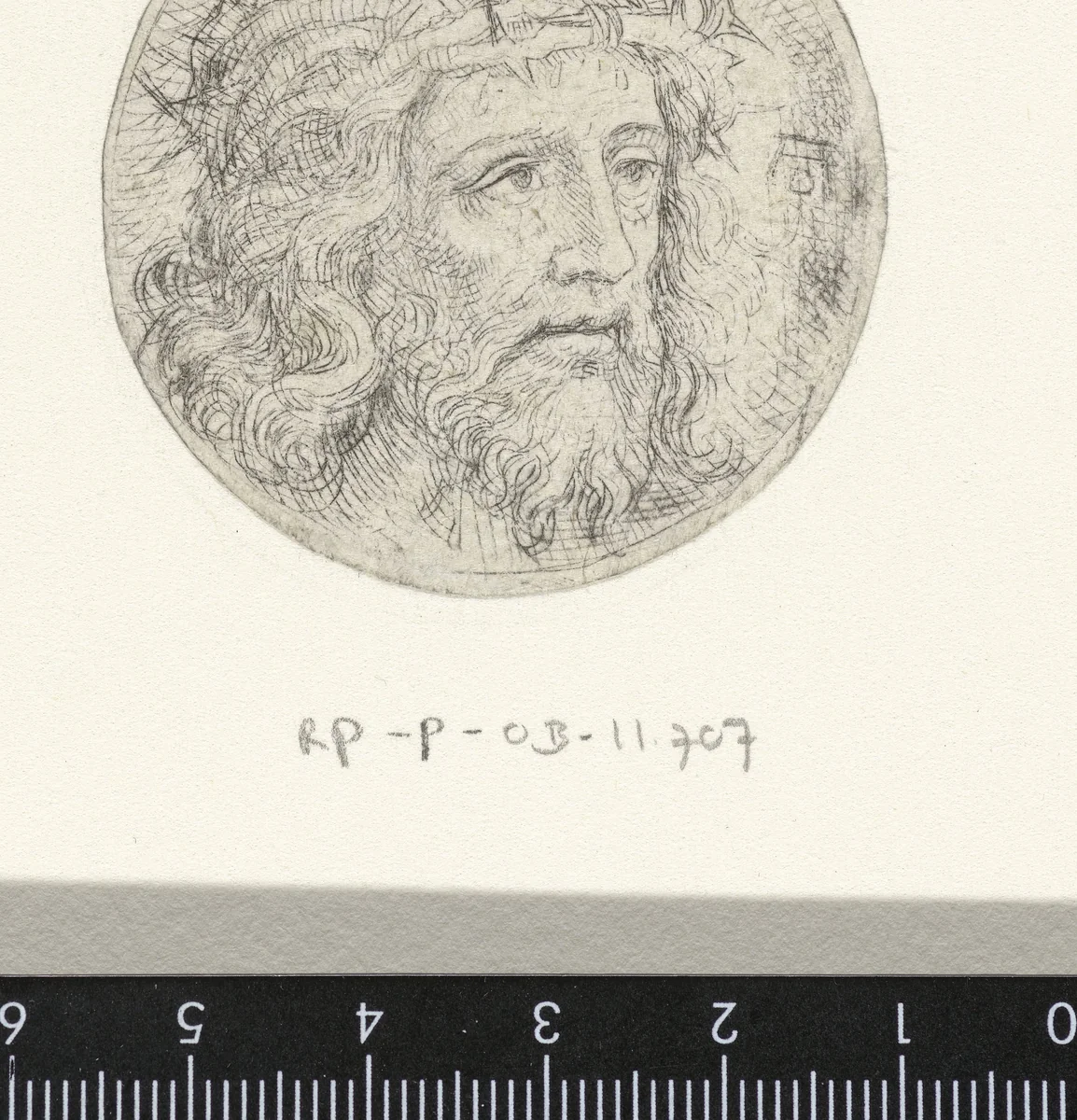 Christus met de doornenkroon by anonymous, print, 1511-1513