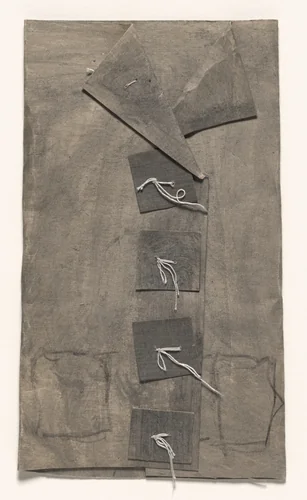 Untitled (Coat Construction) by James Castle, drawing, 1925