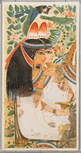 The Mother and Wife of Userhat, Tomb of Userhat by Unknown Copyist, artwork, -1294