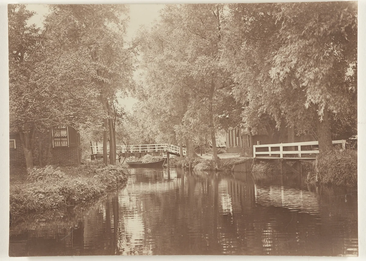 Gezicht in Giethoorn by Unknown, photograph, 1900-1930