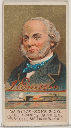 J. Ericsson, from the series Great Americans (N76) for Duke brand cigarettes by W. Duke, Sons & Co., print, 1888