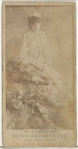 Card Number 628, Hattie Robins, from the Actors and Actresses series (N145-7) issued by Duke Sons & Co. to promote Duke Cigarettes by W. Duke, Sons & Co., photograph, 1880-1889