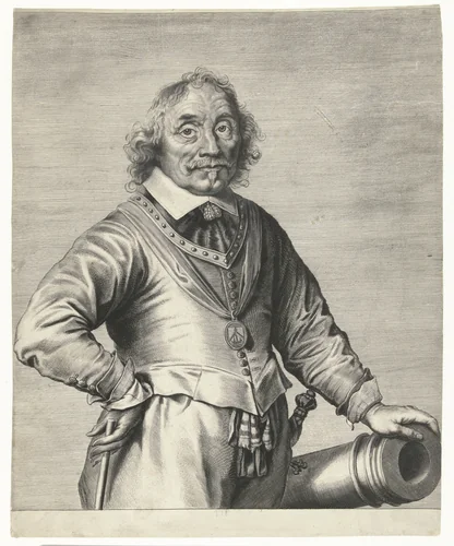 Portret van Maarten Harpertszoon Tromp by Cornelis van Dalen, print, 1648-1664