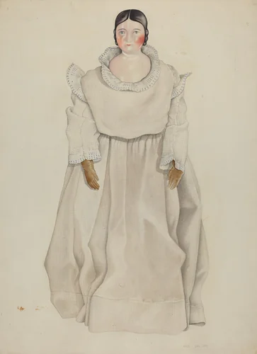 China Headed Doll by William Paul Childers, index of american design, 1935-1942