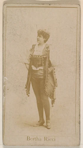 Bertha Rice, from the Actresses series (N245) issued by Kinney Brothers to promote Sweet Caporal Cigarettes by Kinney Brothers Tobacco Company, photograph, 1890