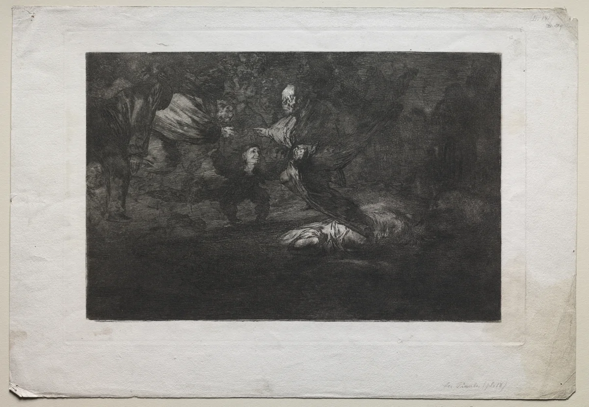 God Creates Them and They Join Up Together by Francisco de Goya, print, 1815-1824