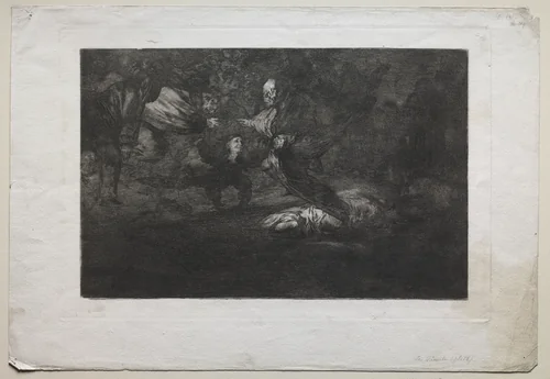 God Creates Them and They Join Up Together by Francisco de Goya, print, 1815-1824