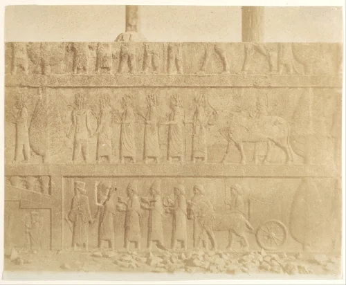 Processione sulla facciata della grande scala by Luigi Pesce, photograph, 1858