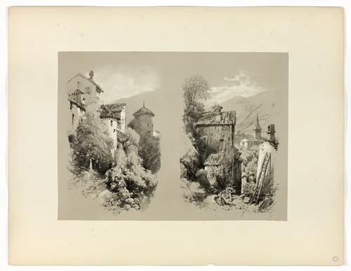 Beaufort and Serves, from Picturesque Selections by James Duffield Harding, print, 1860