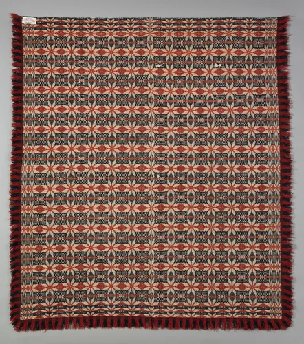 Coverlet by anonymous, textile, 1820-1840