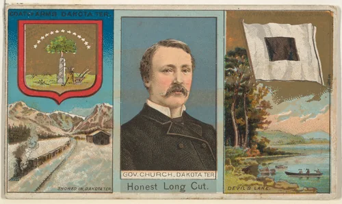 Governor Church, Dakota Territory, from "Governors, Arms, Etc." series (N133-1), issued by Duke Sons & Co. by W. Duke, Sons & Co., print, 1885-1892