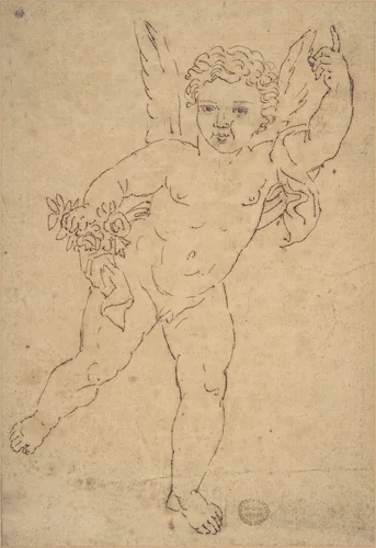 Cupid by anonymous, drawing, 1800-1899