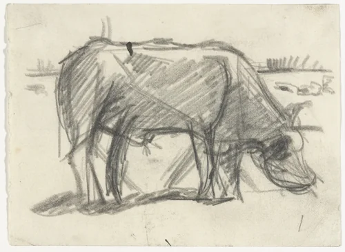 Study for Composition VIII (The Cow) by Theo van Doesburg, drawing, 1917