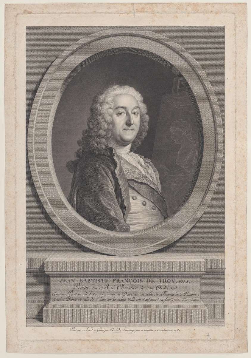 Jean Baptiste François de Troy, Fils by Nicolas de Launay, print, 1789