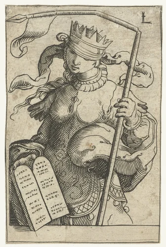Personificatie van het Oude Testament by anonymous, print, 1528-1583