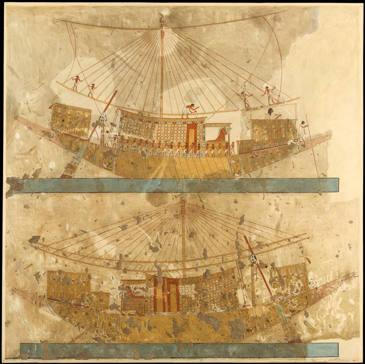 The Viceroy's Boat, Tomb of Huy by Charles K. Wilkinson, artwork, -1353--1327