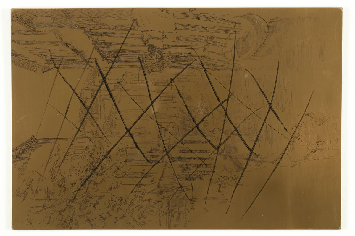 Quiet Canal by James McNeill Whistler, metalwork, 1879-1880