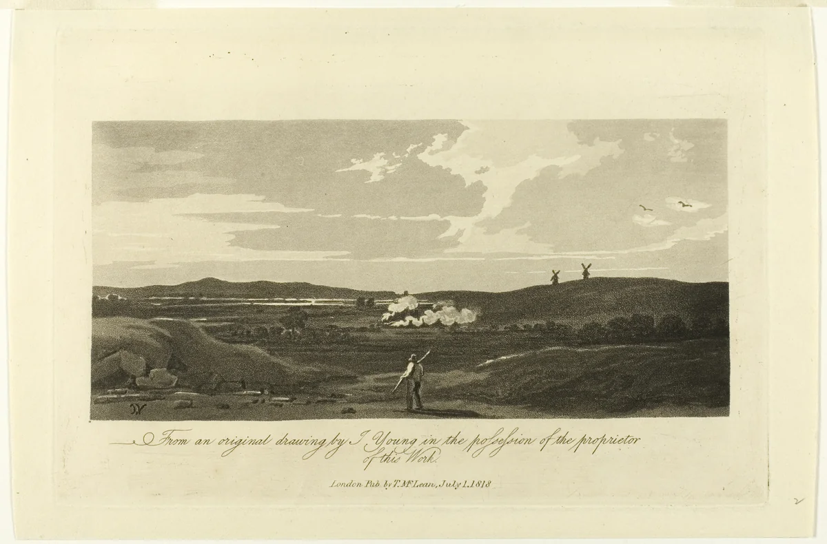 Landscape by J. Young, print, 1818