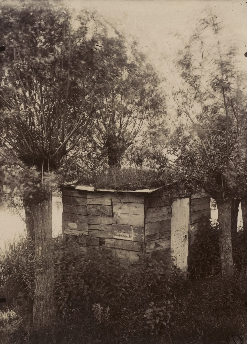 Untitled [Hut Among Willows] by Eugène Atget, photograph, 1898