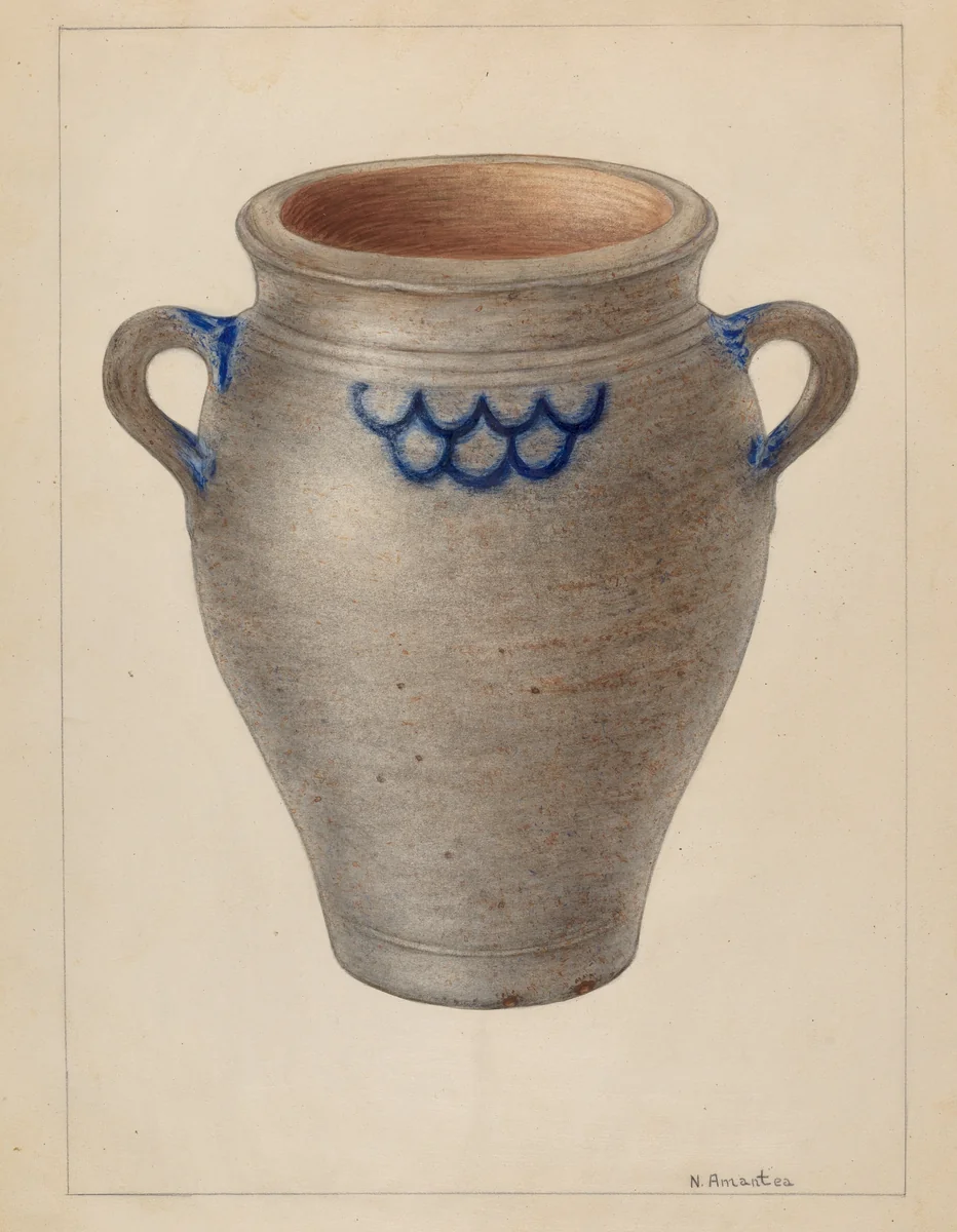Crock by Nicholas Amantea, index of american design, 1936