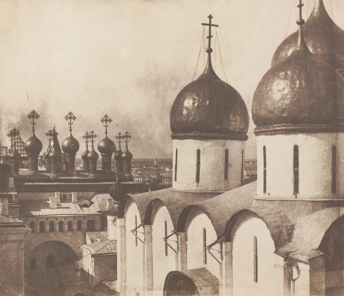 Moscow, Domes of Churches in the Kremlin by Roger Fenton, photograph, 1852