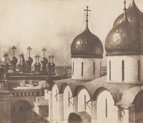 Moscow, Domes of Churches in the Kremlin by Roger Fenton, photograph, 1852