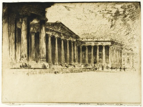 The British Museum by Joseph Pennell, print, 1904