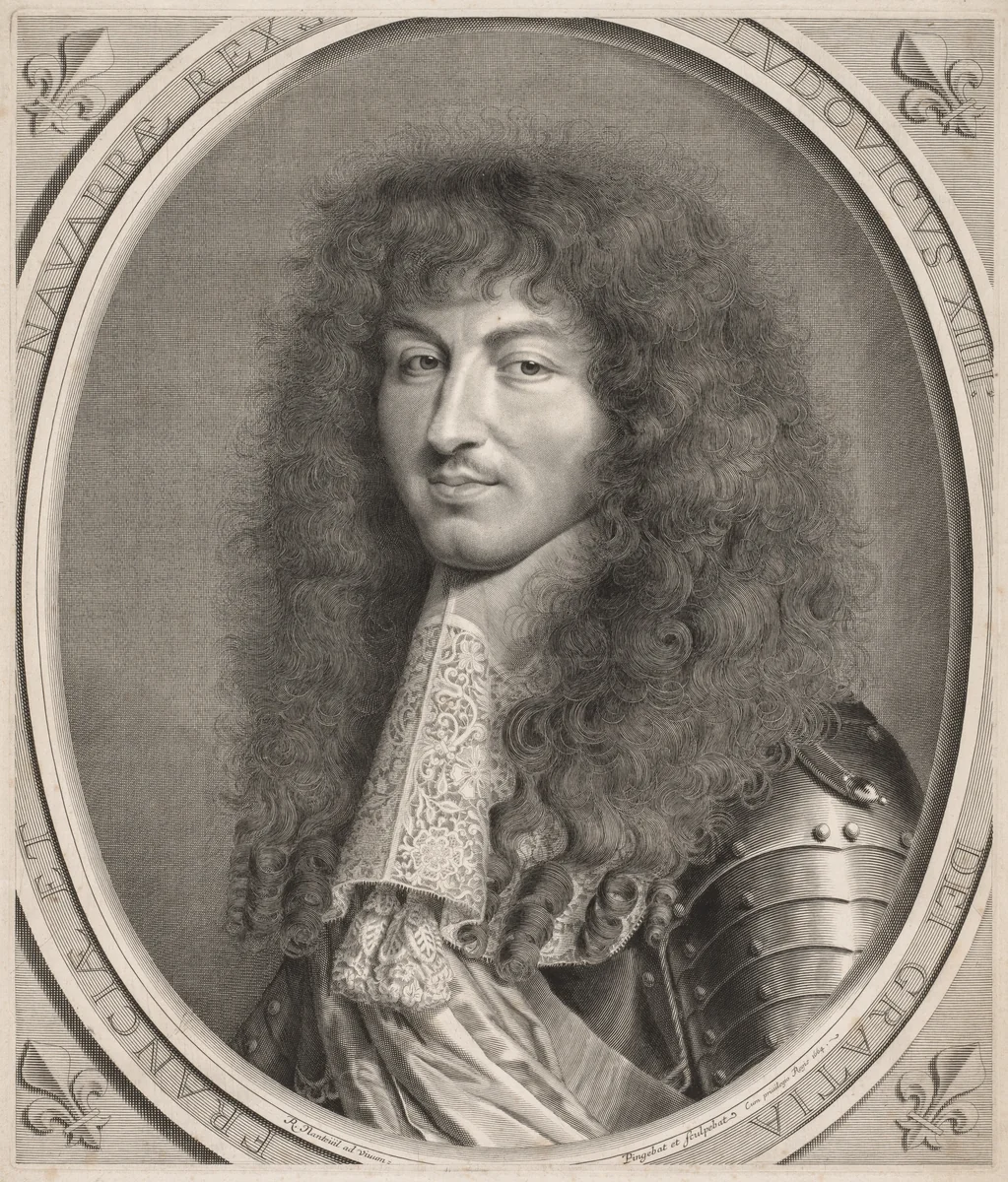 Louis XIV by Robert Nanteuil, print, 1664