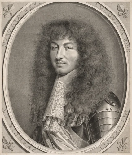 Louis XIV by Robert Nanteuil, print, 1664