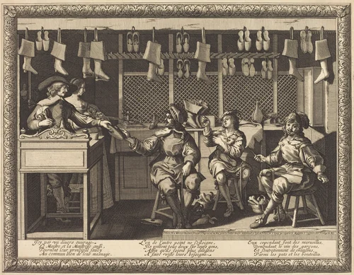 The Cobbler by Abraham Bosse, print, 1602-1676