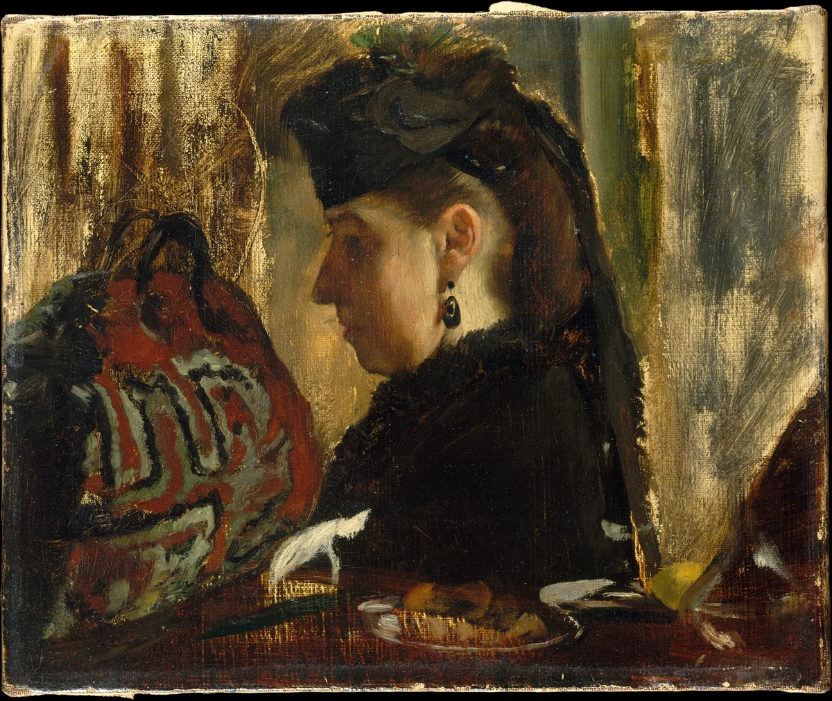Marie Dihau (1843–1935) by Edgar Degas, painting, 1867-1868