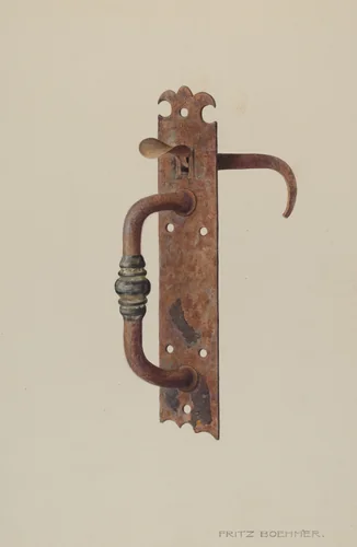 Door Latch by Fritz Boehmer, index of american design, 1939