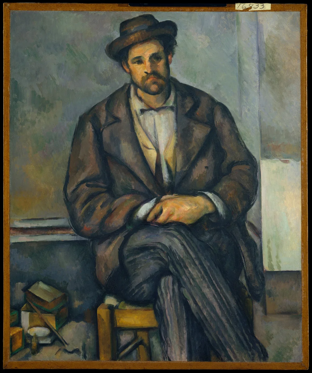 Seated Peasant by Paul Cézanne, painting, 1892-1896