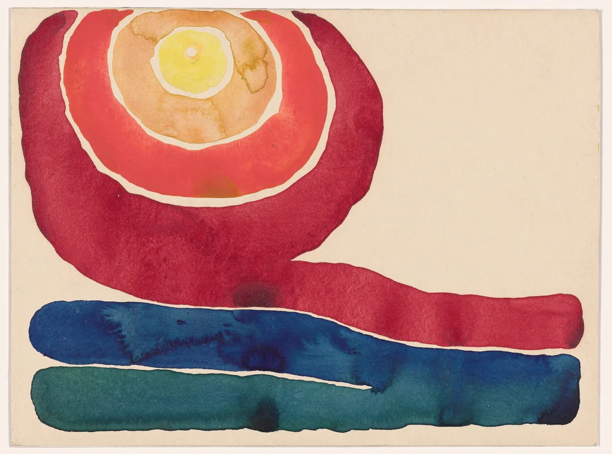 Evening Star No. III by Georgia O'Keeffe, drawing, 1917