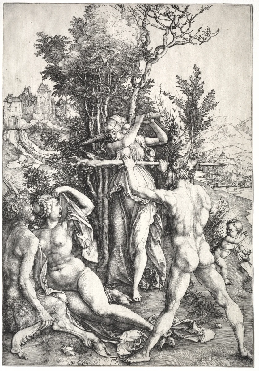 Hercules at the Crossroad by Albrecht Dürer, print, 1493-1503