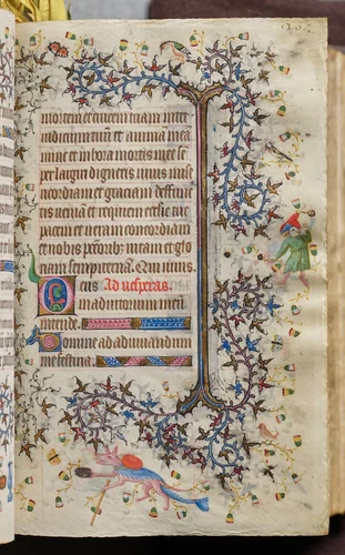 Hours of Charles the Noble, King of Navarre (1361-1425): fol. 134r, Text by Master of the Brussels Initials and Associates, book, 1400-1410