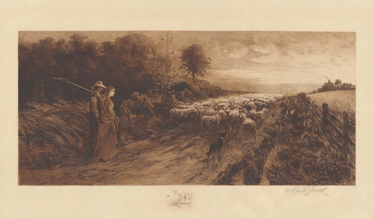 Day's Peaceful Ending by Henry Pruett Share, print, 1887