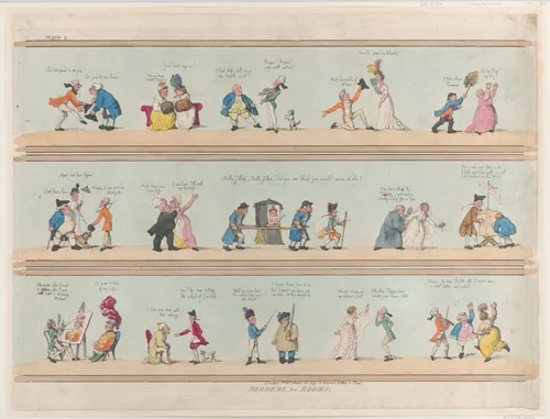 Borders for Rooms, Plate 2 by Thomas Rowlandson, print, 1799