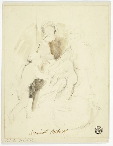Holy Family in the Escorial by David Wilkie, drawing, 1805-1841
