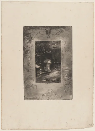 La Blanche Caroline by Félix-Hilaire Buhot, print, 1847-1898