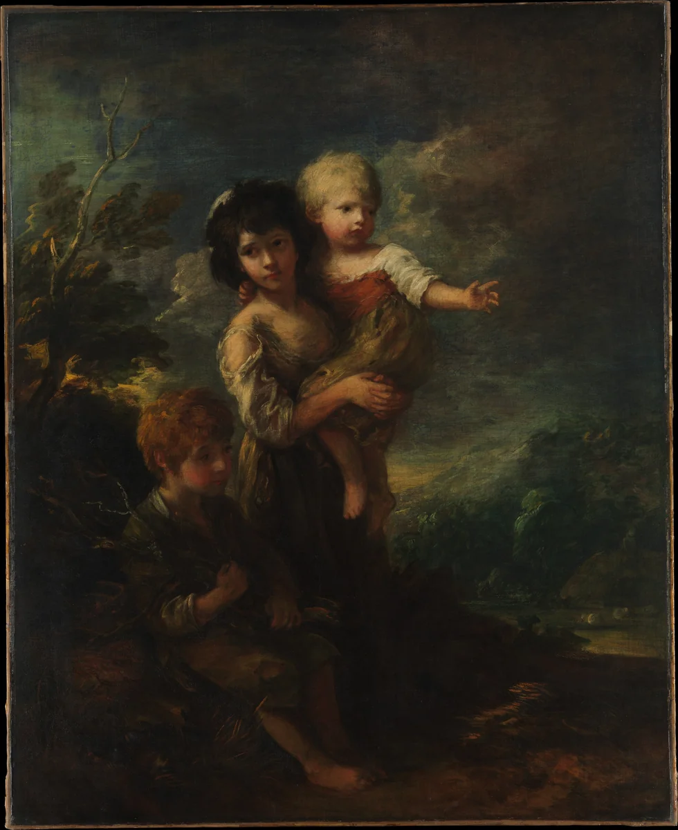 Cottage Children (The Wood Gatherers) by Thomas Gainsborough, painting, 1787
