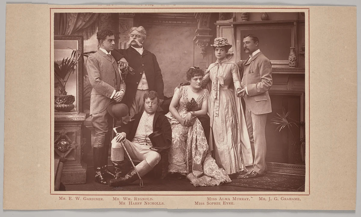 "A Run of Luck," at Drury Lane Theatre by Herbert Rose Barraud, photograph, 1886