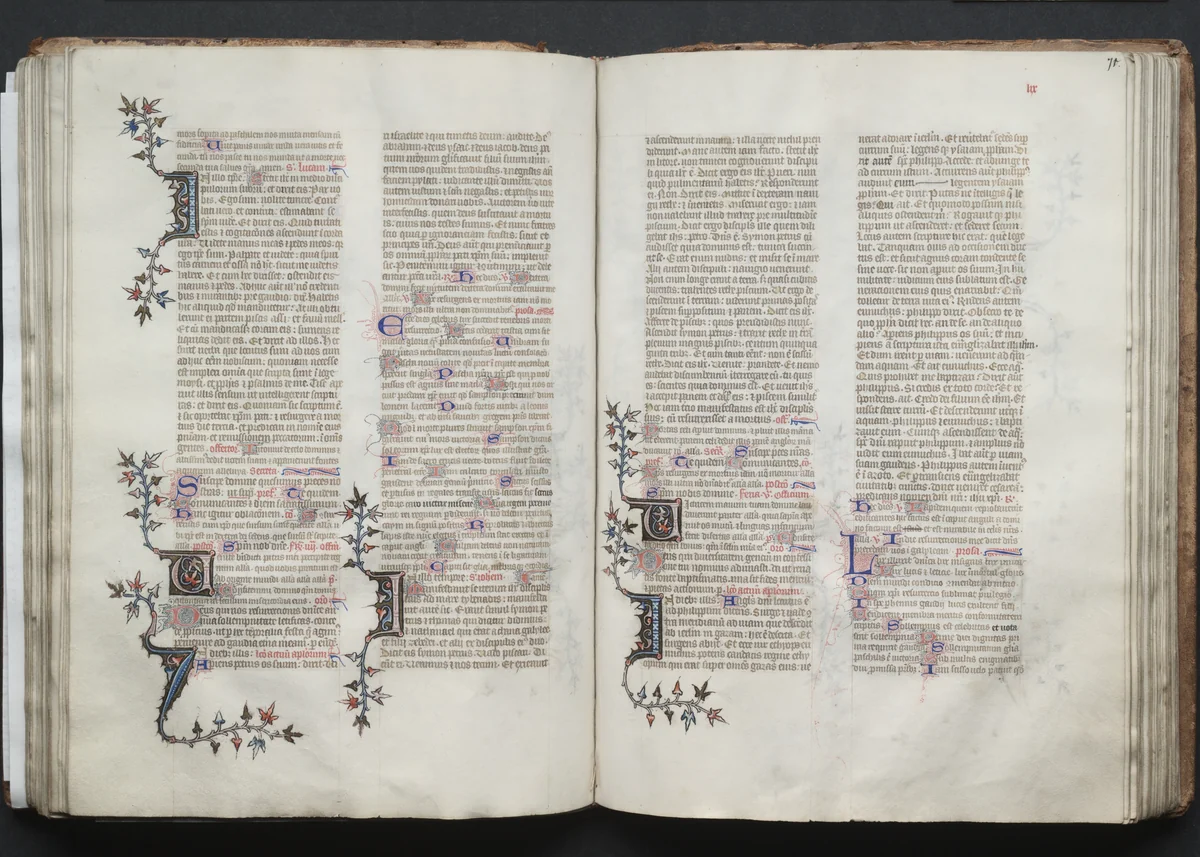 The Gotha Missal: Fol. 71r, Text by Master of the Boqueteaux, book, 1370-1380