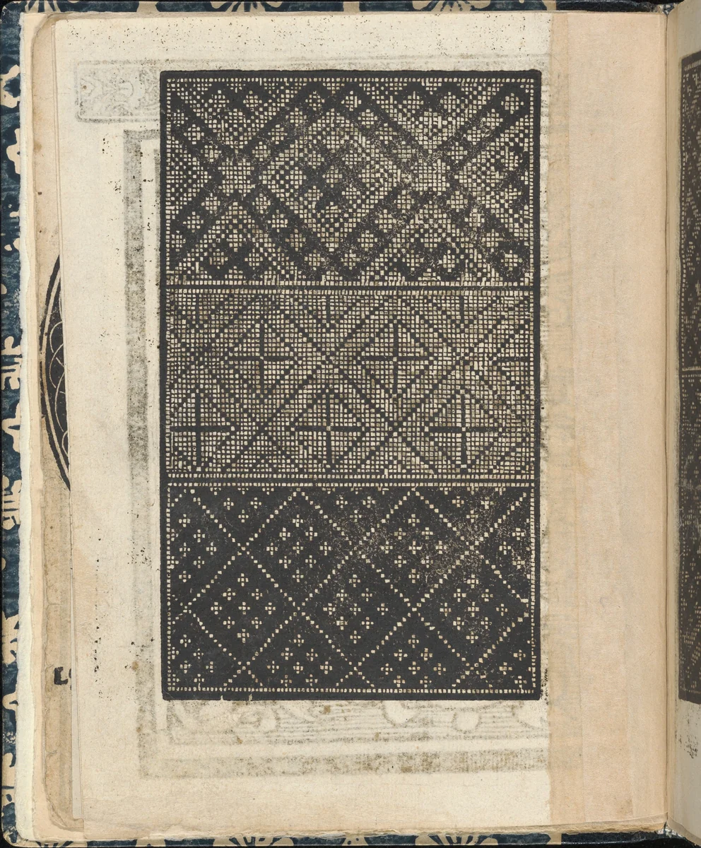 Essempio di recammi, page 7 (verso) by Giovanni Antonio Tagliente, book, 1530